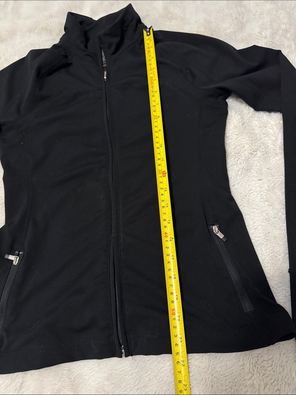 GAP Black Zip-Up Track Jacket With Thumb Holes | XS - Picture 3 of 7